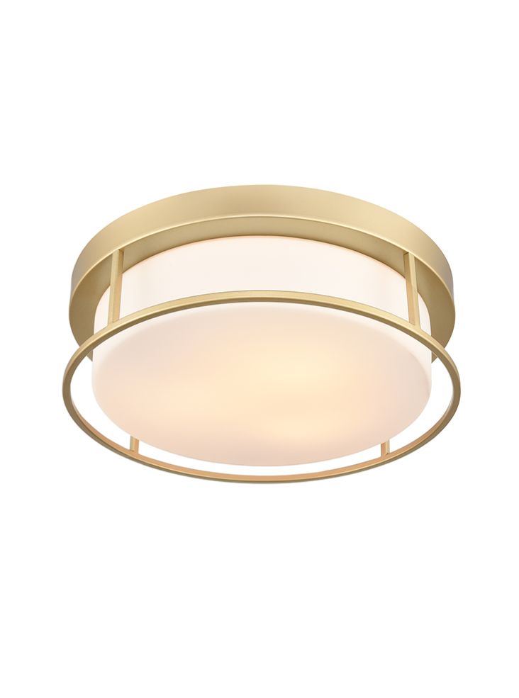 Franklite Blaine Gold Painted 380mm Flush Ceiling Fitting Blaine part no - CF5826