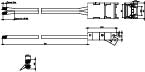 JCC Lighting JC121510 COB LED Strip 2-pin connector Strip to 10cm cable Single colour for 8mm(5 PK)