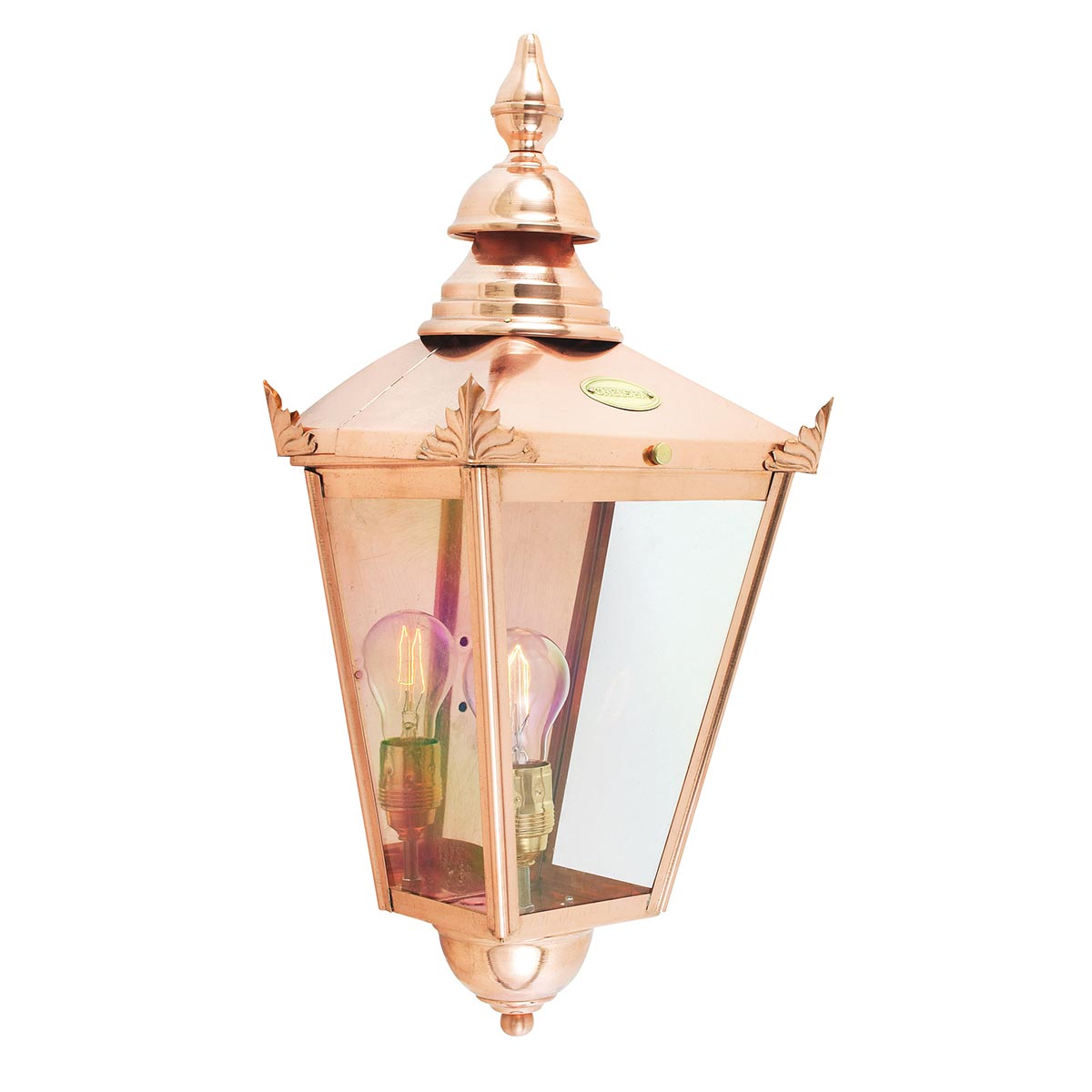 Norlys Chelsea 1 Light Half Lantern CS7-COPPER