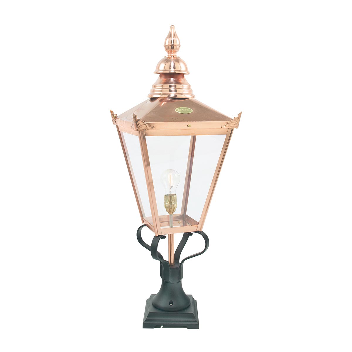 Norlys Chelsea 1 Light Grande Pedestal Lantern CSG3-COPPER