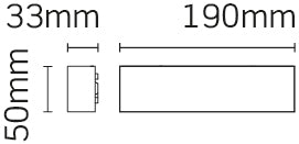 JCC Lighting JC17006 4.3W Surface mount linear downlight with recessed light output 45° beam IP65