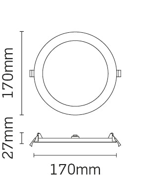 JCC Lighting JC72506 Skydisc IP65 13W 4700K 1300Lm