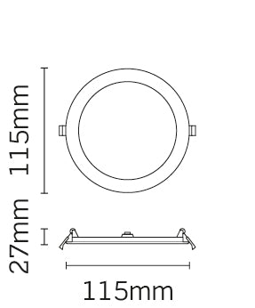 JCC Lighting JC72505 Skydisc IP65 7W 4700K