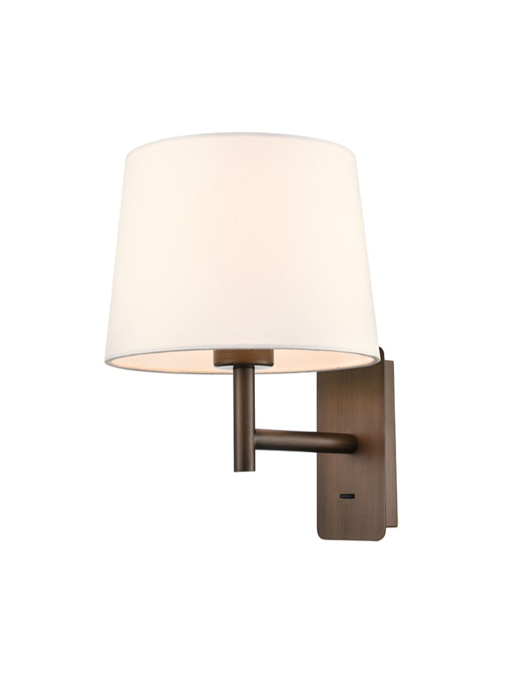 Franklite Christie wall light in brushed brown Christie part no - WB615