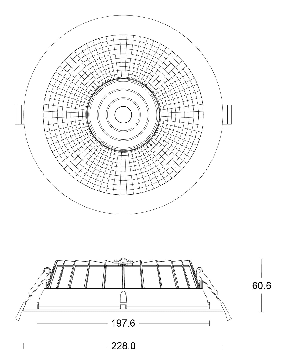 JCC Lighting JC5506 CoraLED™ Plus Commercial Downlight 25W IP54 3000K/4000K/5700K