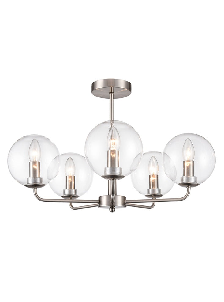 Franklite Court 5lt Fitting in Satin Nickel Court part no - FL2499-5