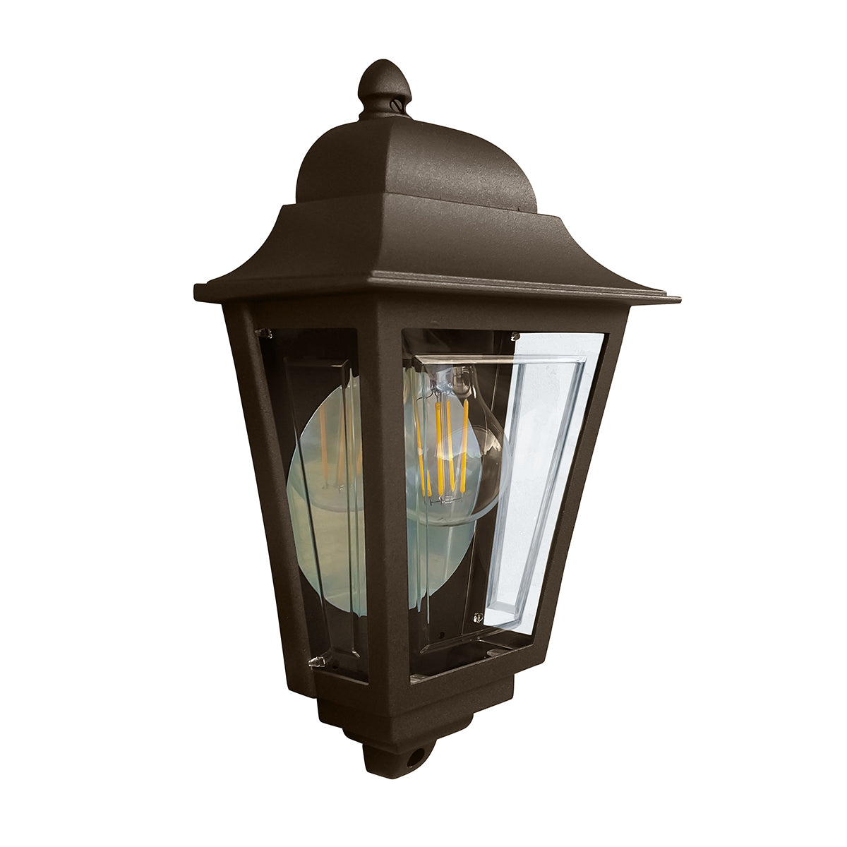 Elstead Lighting Deco Lane 1lt Half Wall Lantern DECO-LANE7-BRONZE