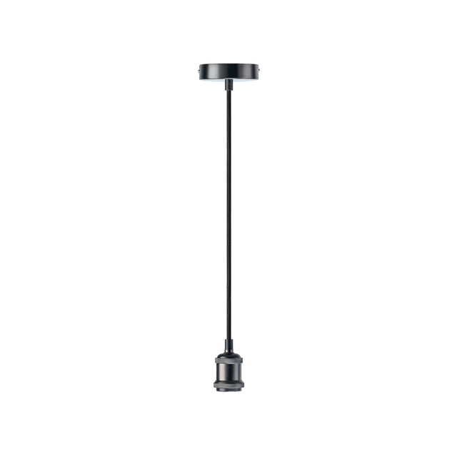 JCC Lighting JC84221BLK E27 Classic Pendant Black