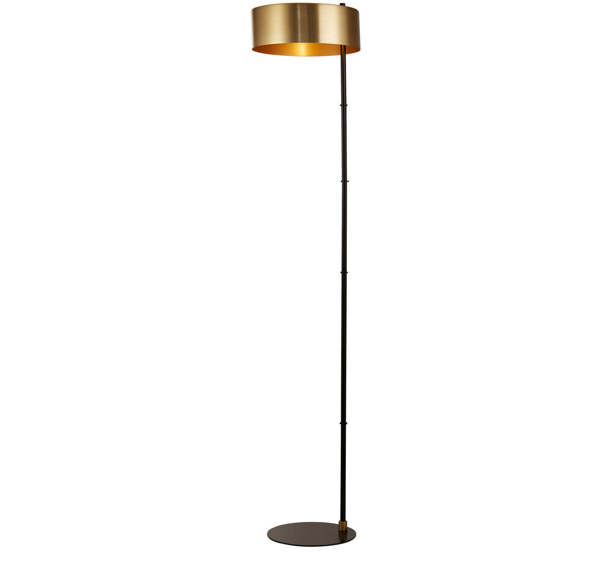 Knox Floor Lamp - Black & Gold Metal