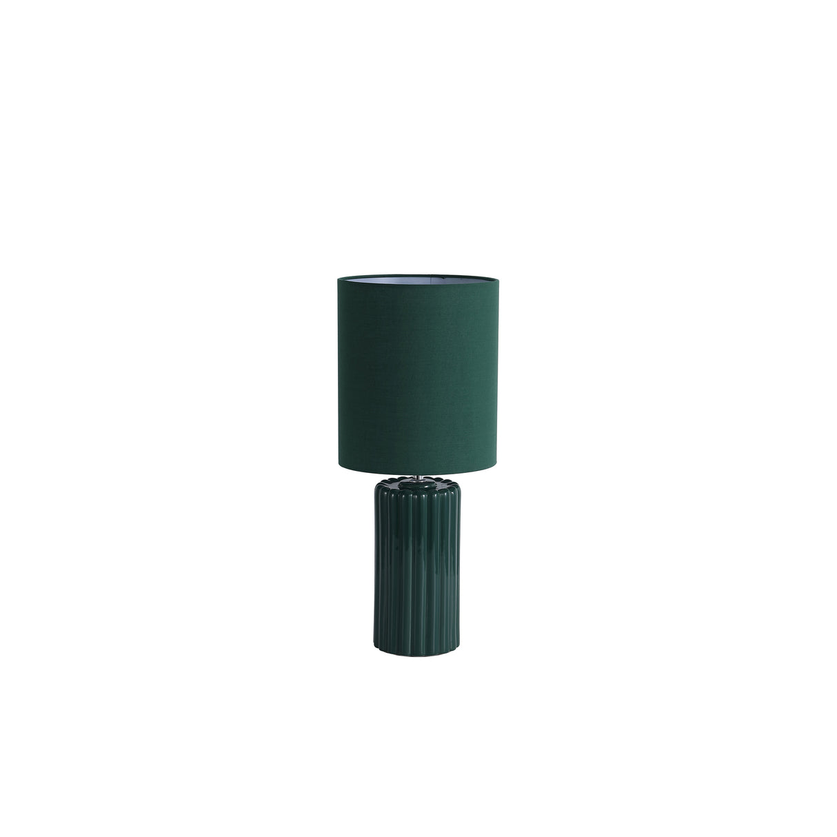 Searchlight Electric Groove 1Lt Table Lamp, Olive Green with matching Shade 22353GR