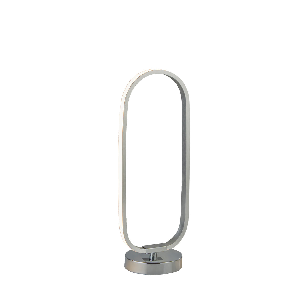 Liner Table Lamp - Chrome Metal & Brushed Aluminium