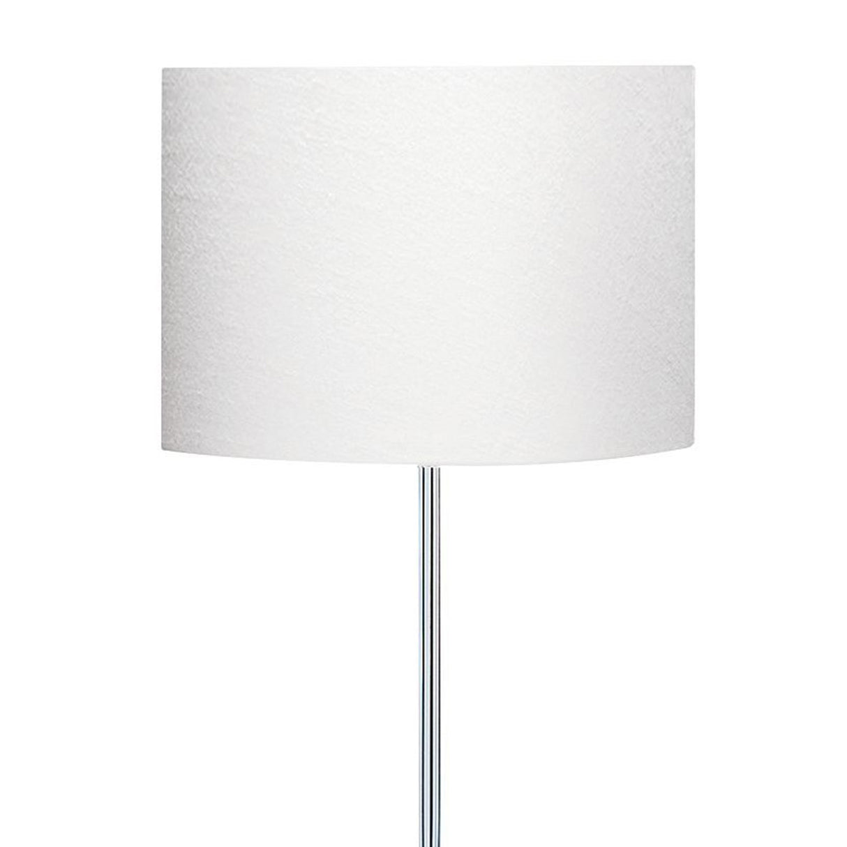 Searchlight Electric Carter Floor Lamp - Chrome Base & Fabric Shade 7550CC
