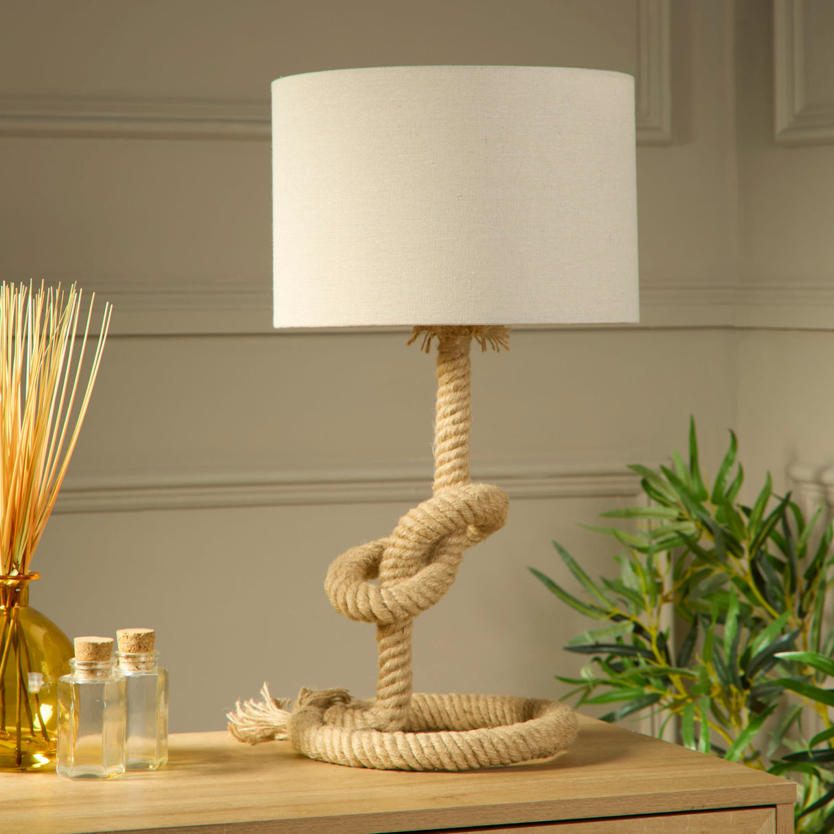 Searchlight Electric Rope 1Lt Table Lamp 78410