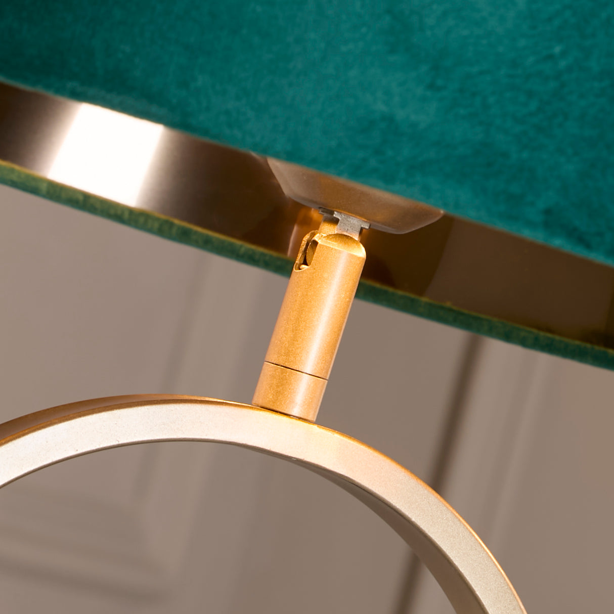 Searchlight Electric Modish Table Lamp - Bronze Metal with Emerald Shade 94102EM