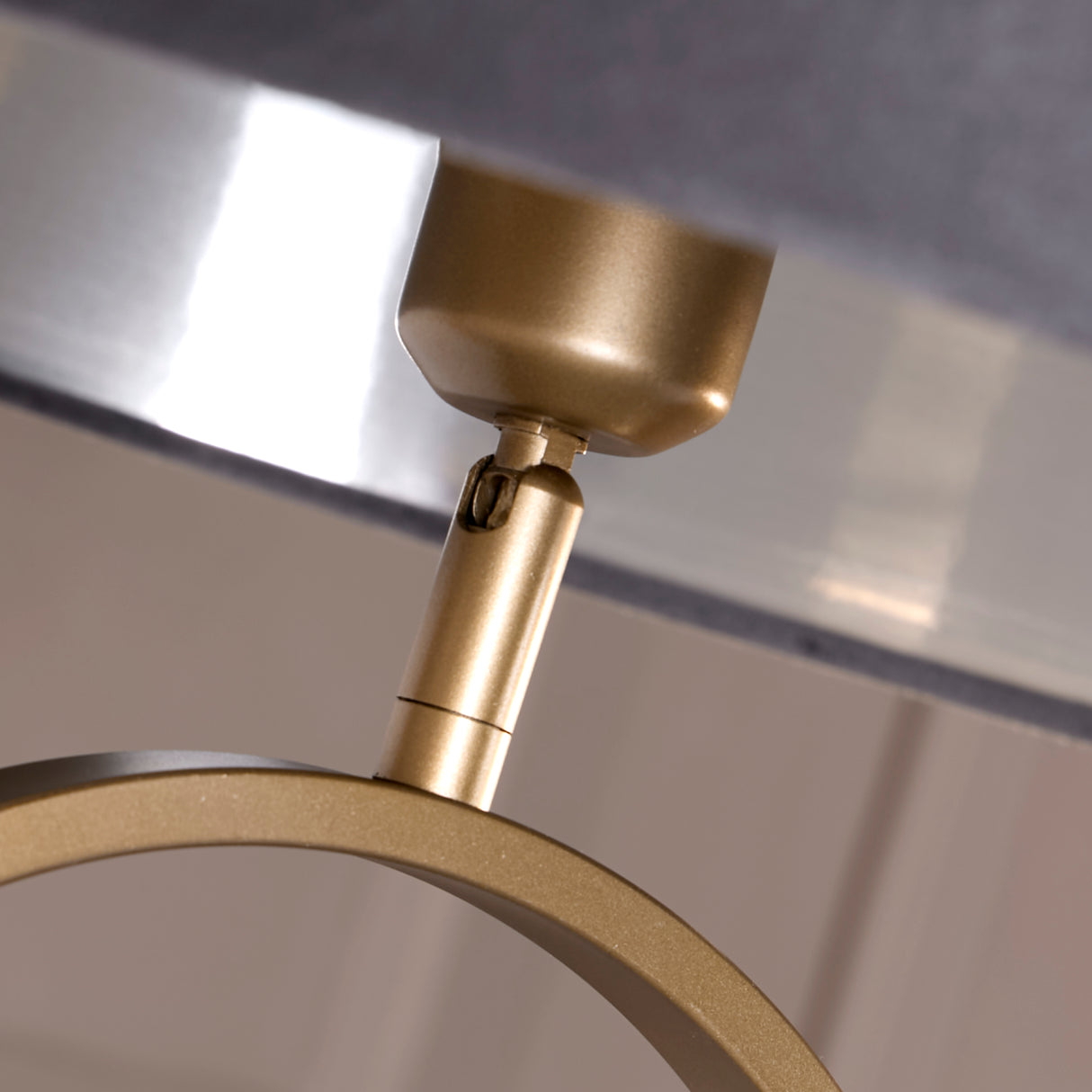 Searchlight Electric Modish Floor Lamp Bronze Metal with Dark Grey Shade 95102DGY