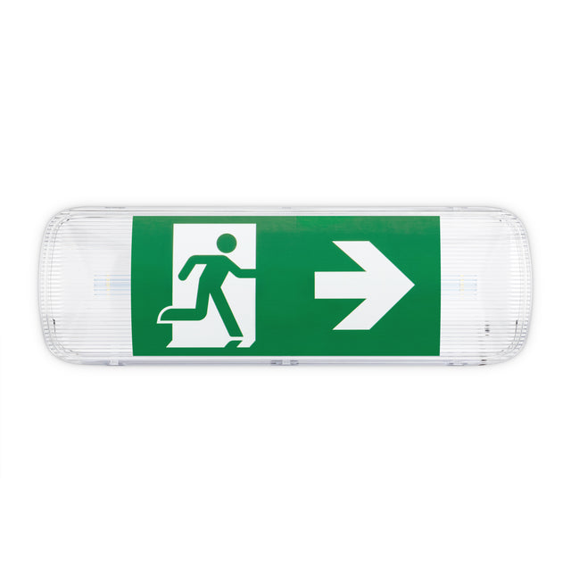 JCC Lighting JC110004 Emergency Bulkhead 3W IP65 6000K Maintained/non-maintained White with legends