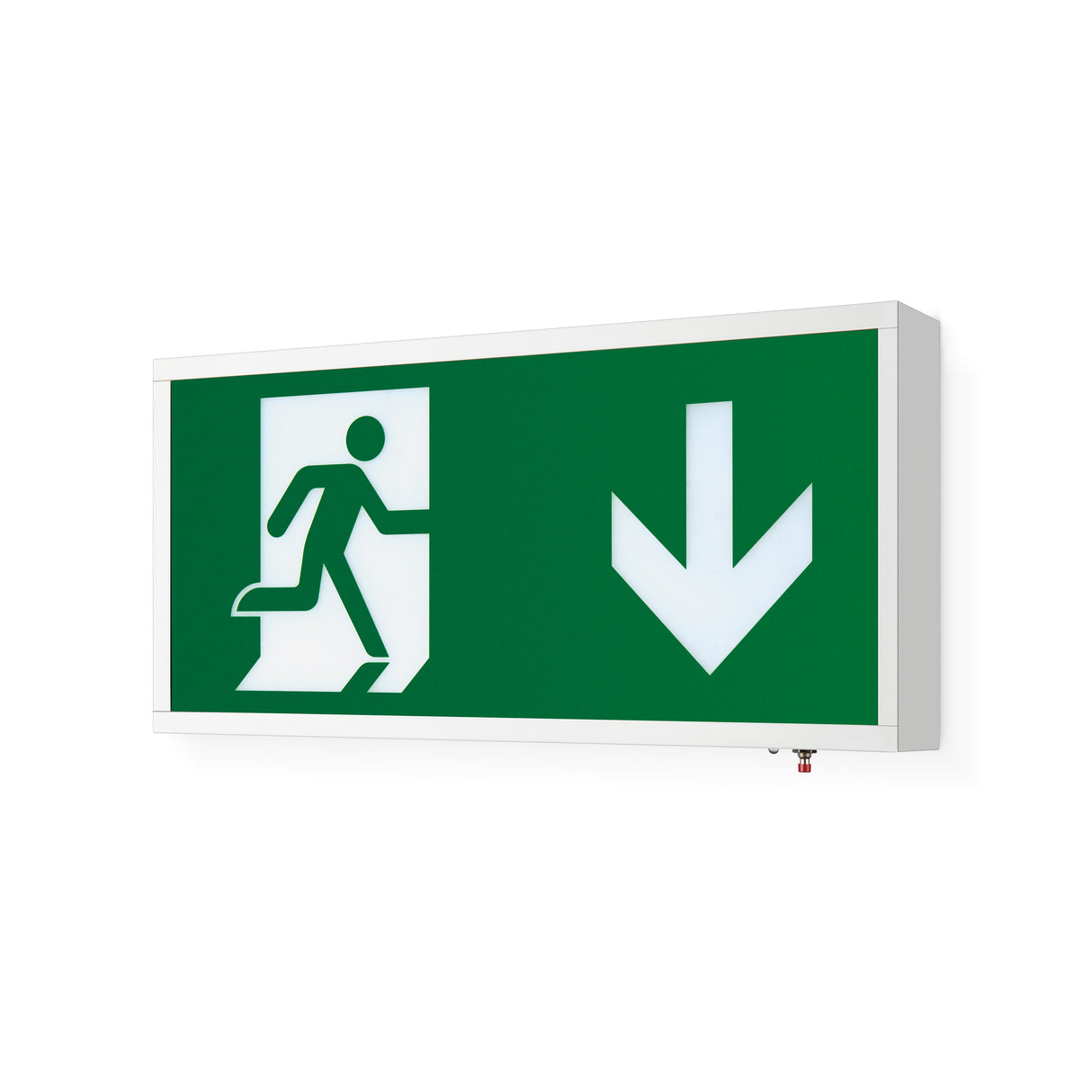 JCC JCEM110018WHDALI EscapeLUX™ Emergency Metal exit box 1W 6000k IP20 White DALI with legends