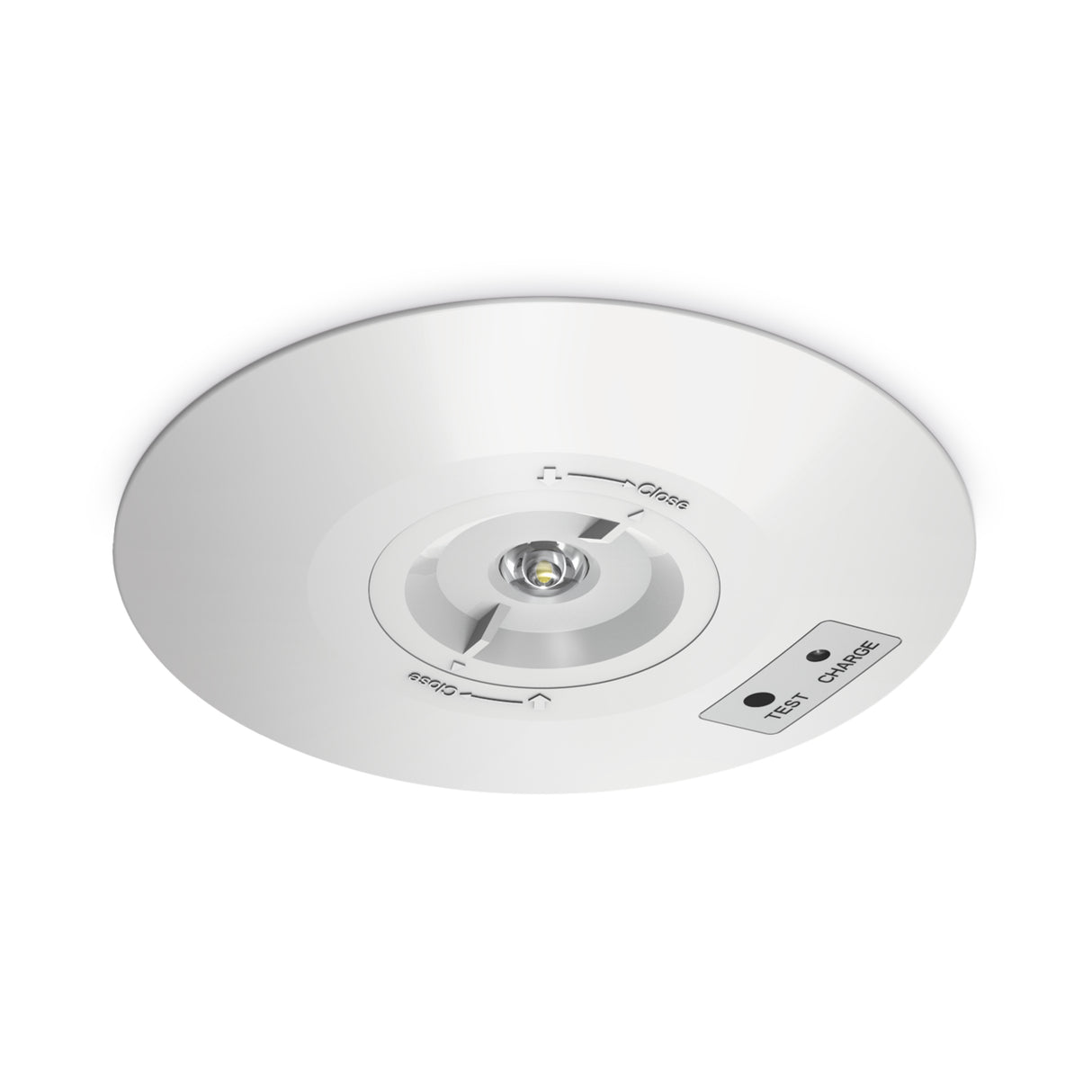 JCC JCEM110023WH EscapeLUX™ Emergency round surface spot downlight 2W 280lm 6000k IP65 White Self Test