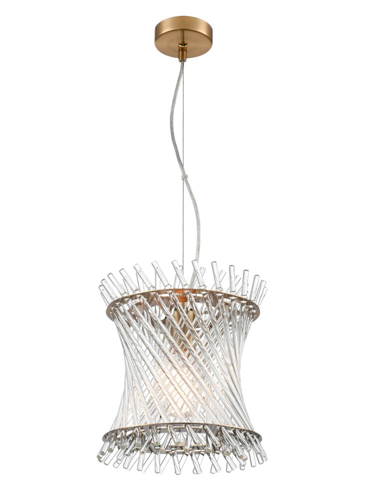 Franklite Ethereal 1lt Pendant in Aged Brass Ethereal part no - PCH482