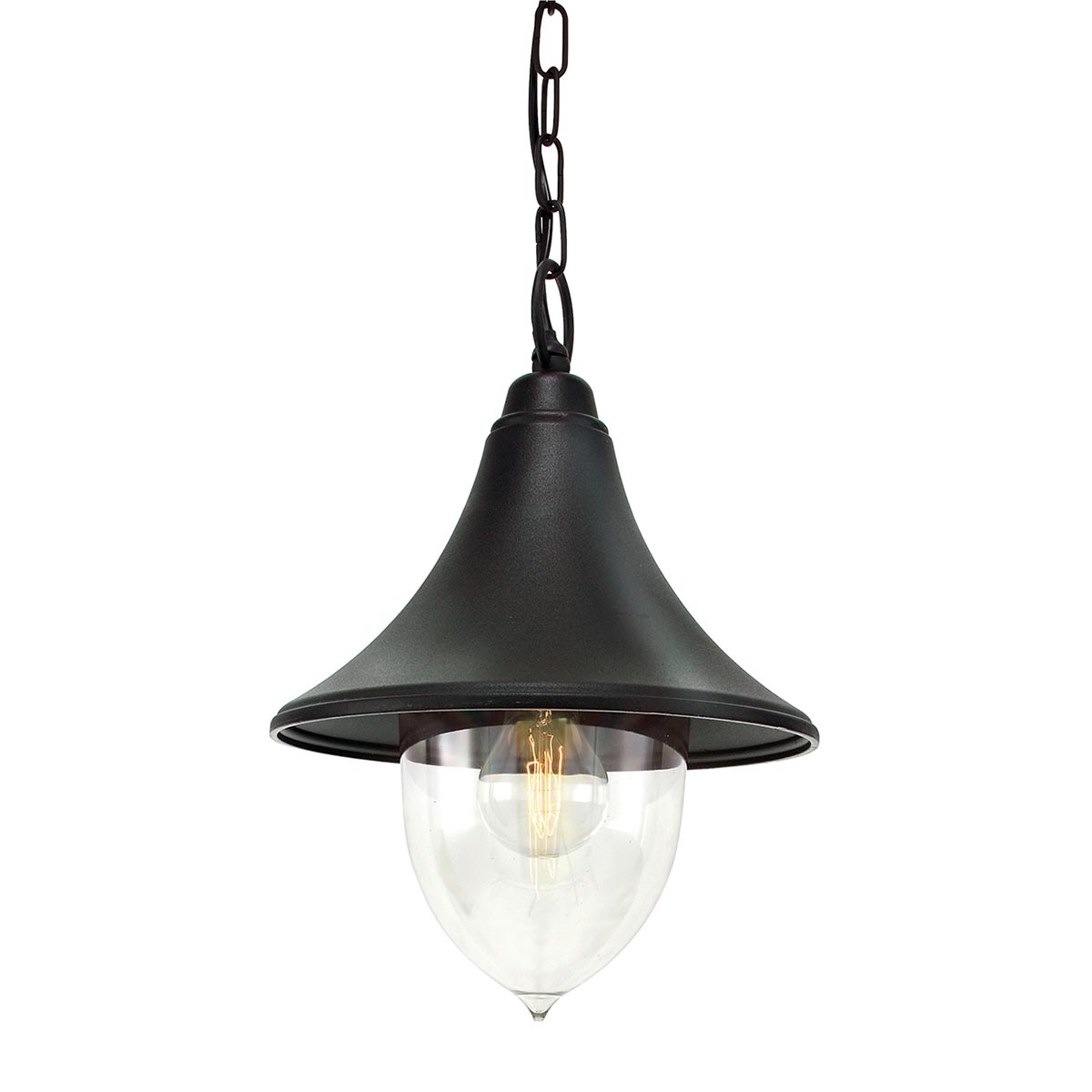 Norlys Firenze 1 Light Chain Lantern - Black F8-BLACK