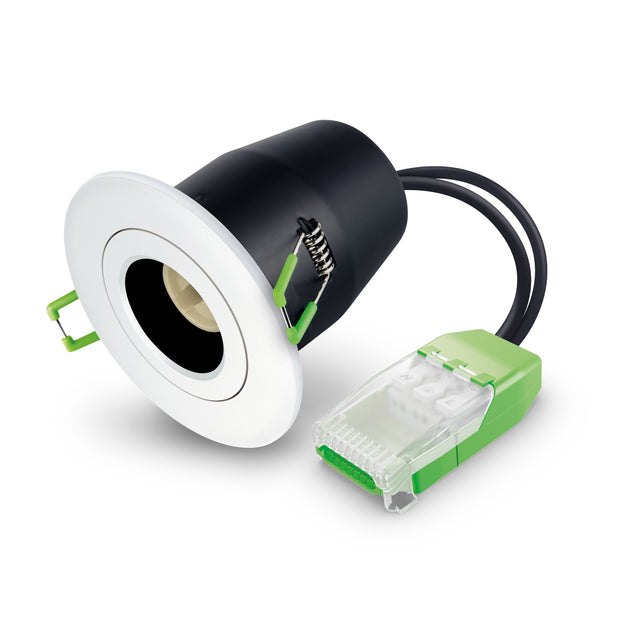 JCC Lighting JC010023/WH Fireguard Next Generation Unlamped Downlight Tilt IP20 White