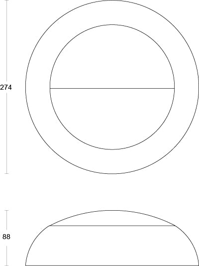 JCC Lighting JC070194 RadiaLED Rapid 8W Rim Black Eyelid