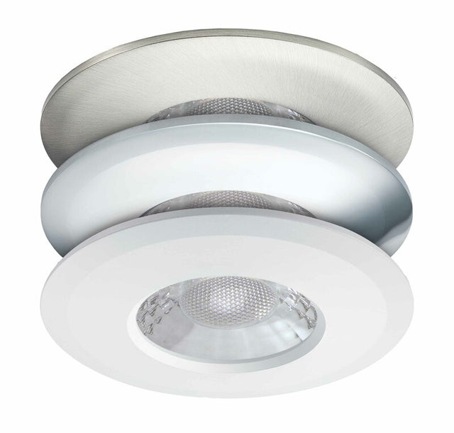 JCC Lighting JC1001/3B V50 Fire-rated LED downlight 6W 700lm IP65 3 Bezels