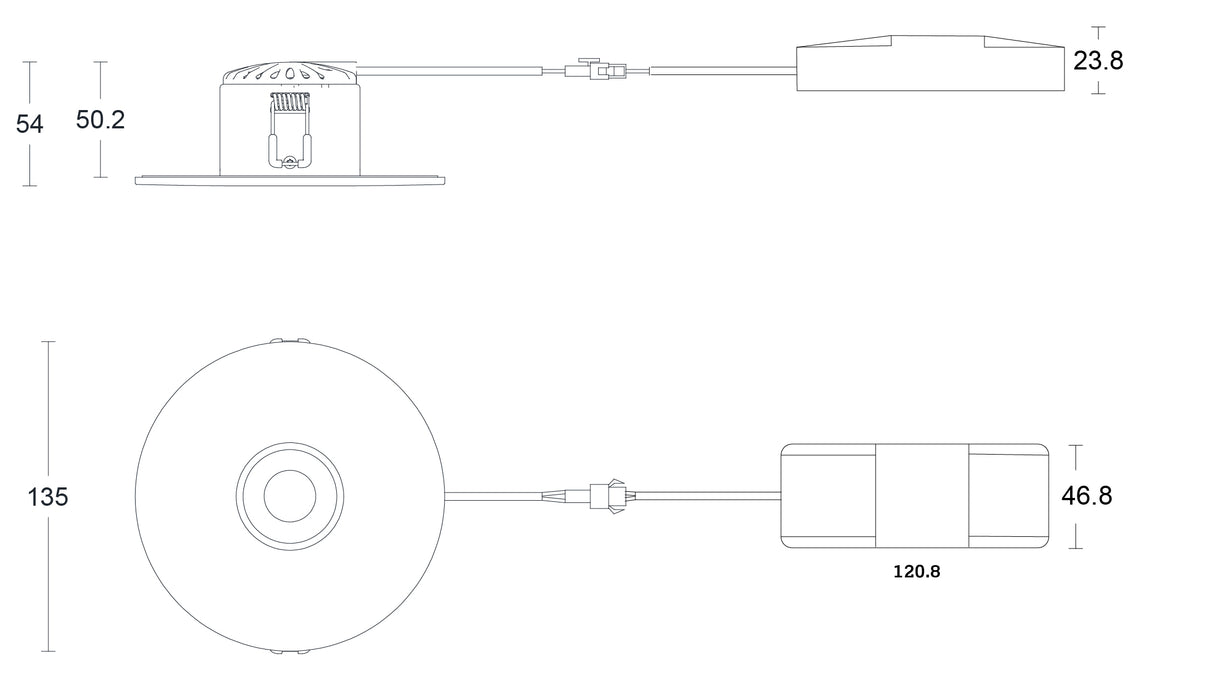 JCC JC1015/NBDALI V50™ Pro 100mm Fire-rated LED Downlight 6W 3000/4000K IP65 No Bezel DALI