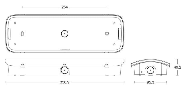 JCC Lighting JC110004 Emergency Bulkhead 3W IP65 6000K Maintained/non-maintained White with legends