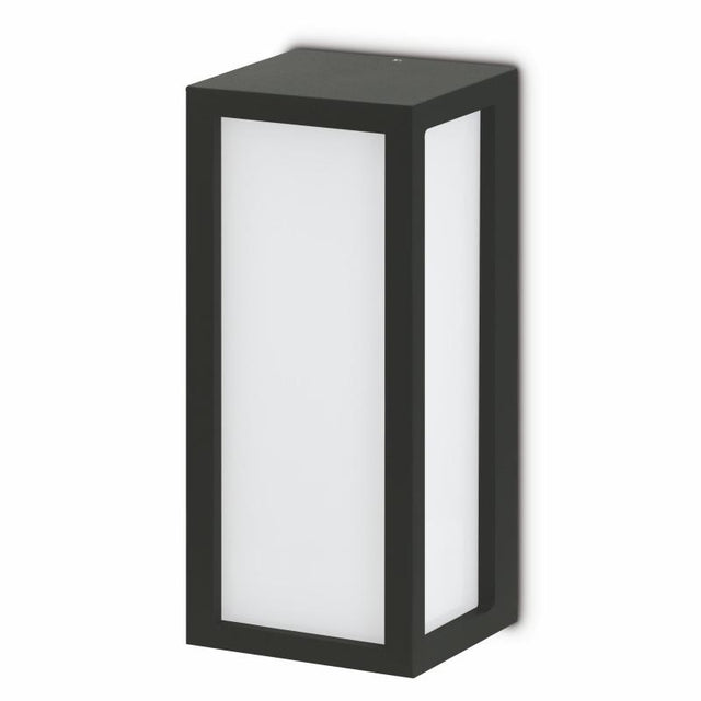 JCC Lighting JC17008 Decorative wall lantern 13.6W LED c/w frosted PC 3000K IP54 Anthracite