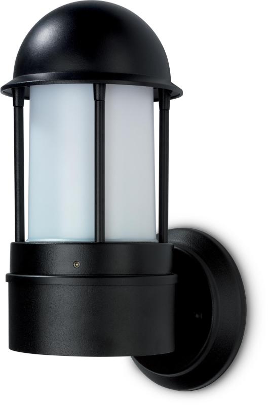 JCC Lighting JC39223BLK NiteLED™ Mains IP44 Plain Wall Light E27 Black