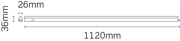 JCC Lighting JC83311 LED Undercabinet Link Lead 1000mm.