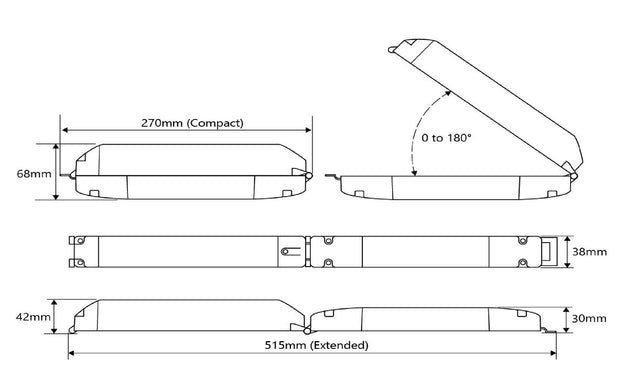 JCC Lighting JCEM002DALI External emergency remote pack DALI addressable Emergency