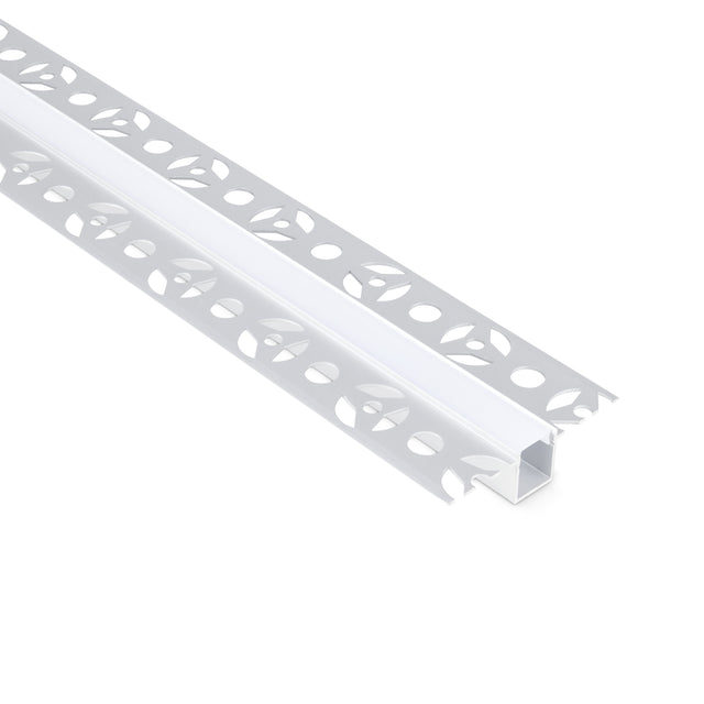 JCC Lighting JC121388 Slimline plaster-in aluminium profile 2 meters opal diffuser