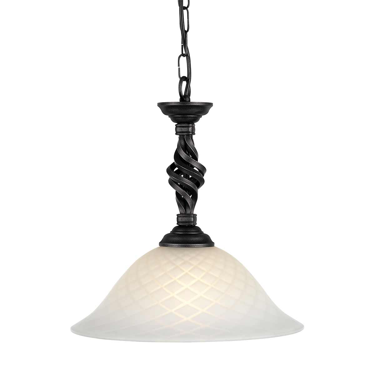 Elstead Lighting Pembroke 1 Light Pendant PB-P-BLACK