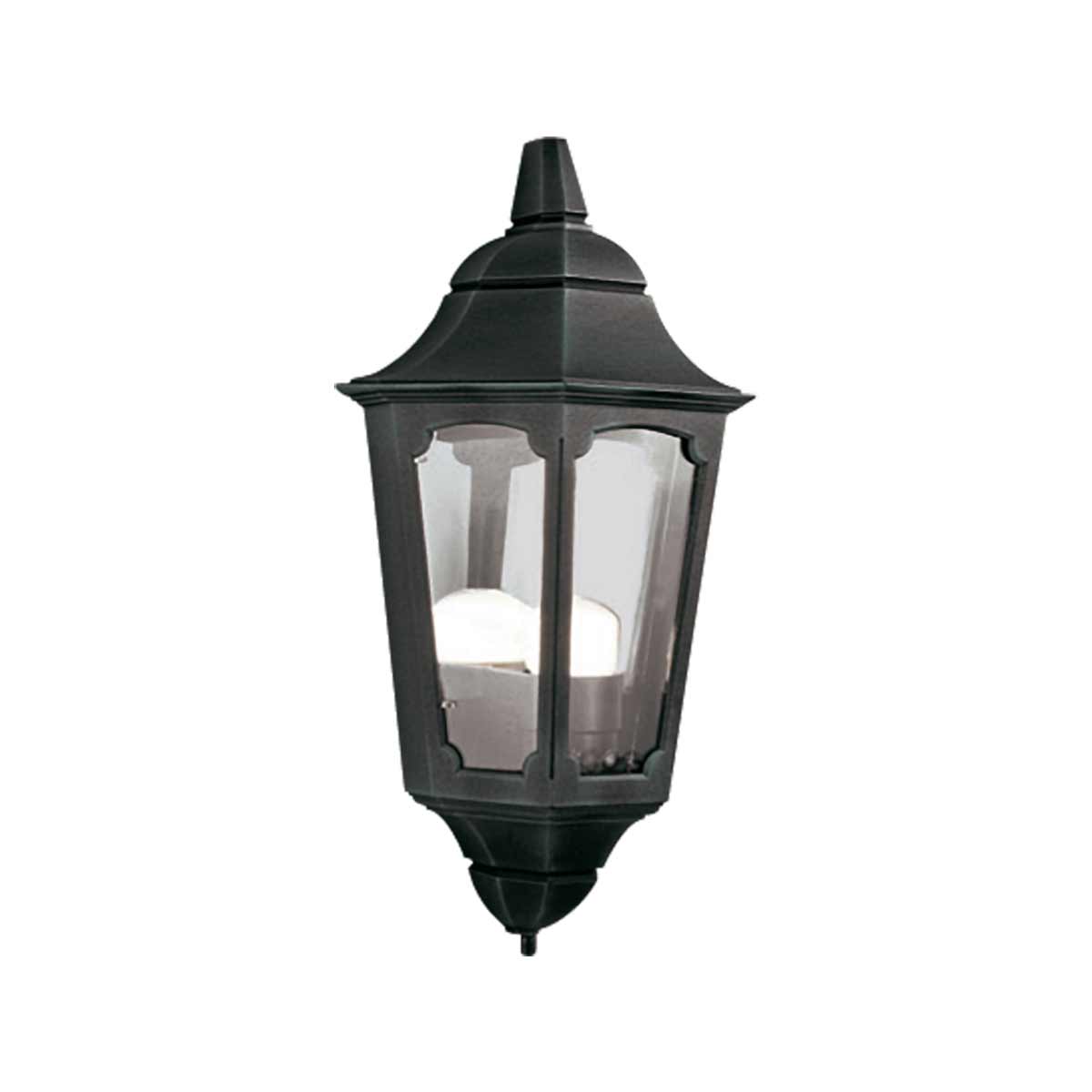 Elstead Lighting Parish 1 Light Half Lantern PR7-BLACK