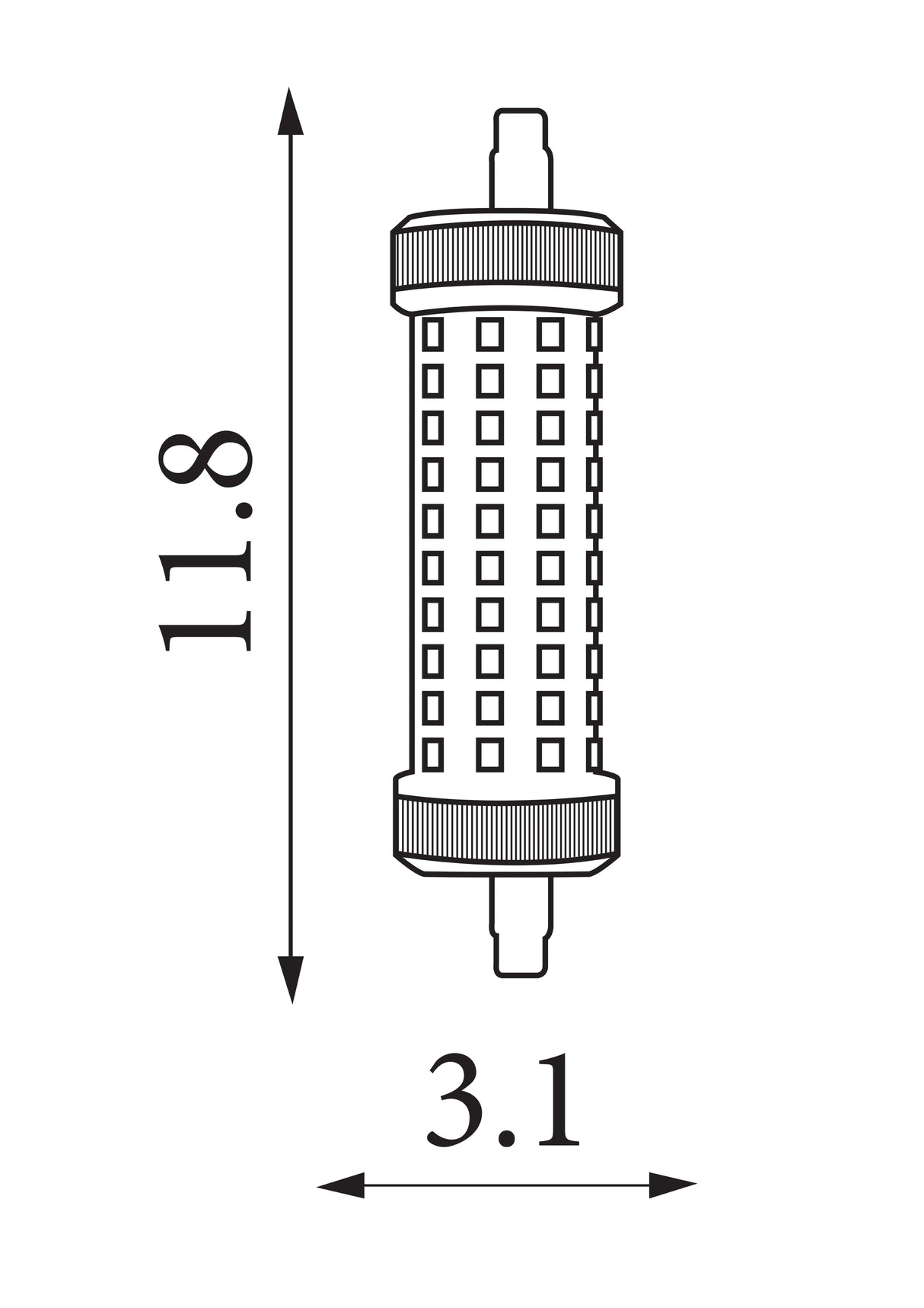 Searchlight Electric LR7S-14WW PR78-14WW