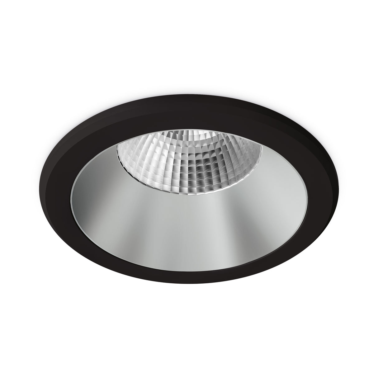 JCC JC73030 Parluma downlight 106mm 6W/9W 3K/4K/57K IP65 Black bezel Silver ref Non-dim