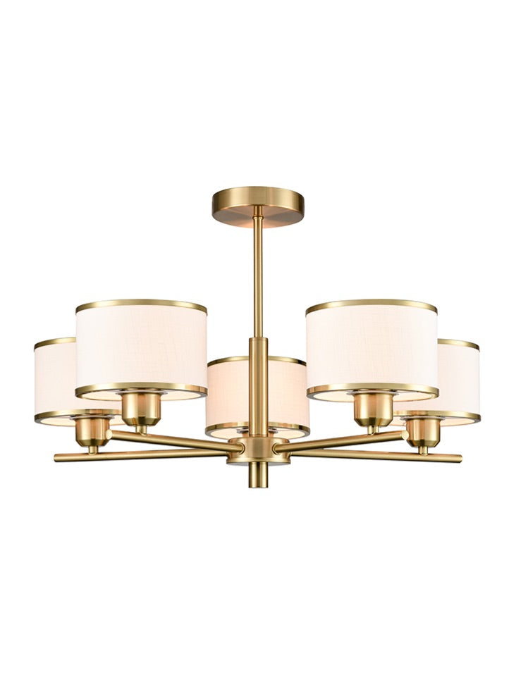 Franklite Polaris 5lt Fitting in Aged Brass Polaris part no - FL2498-5