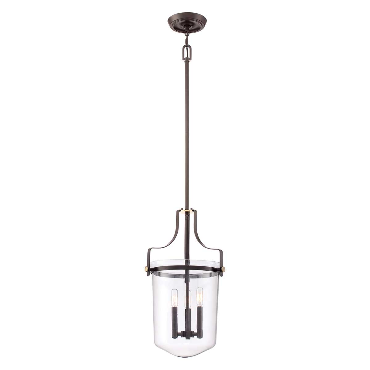 Quoizel Penn Station 3 Light Pendant QZ-PENN-STATION-M-WT