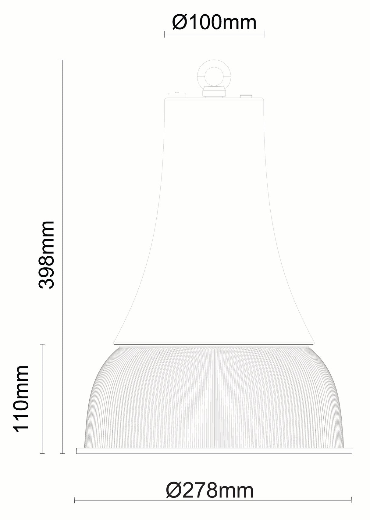 JCC JC040502WHWOP Retail Pendant 20/40/60W 3CCT 3/4/57K IP44 White Opal Reflector