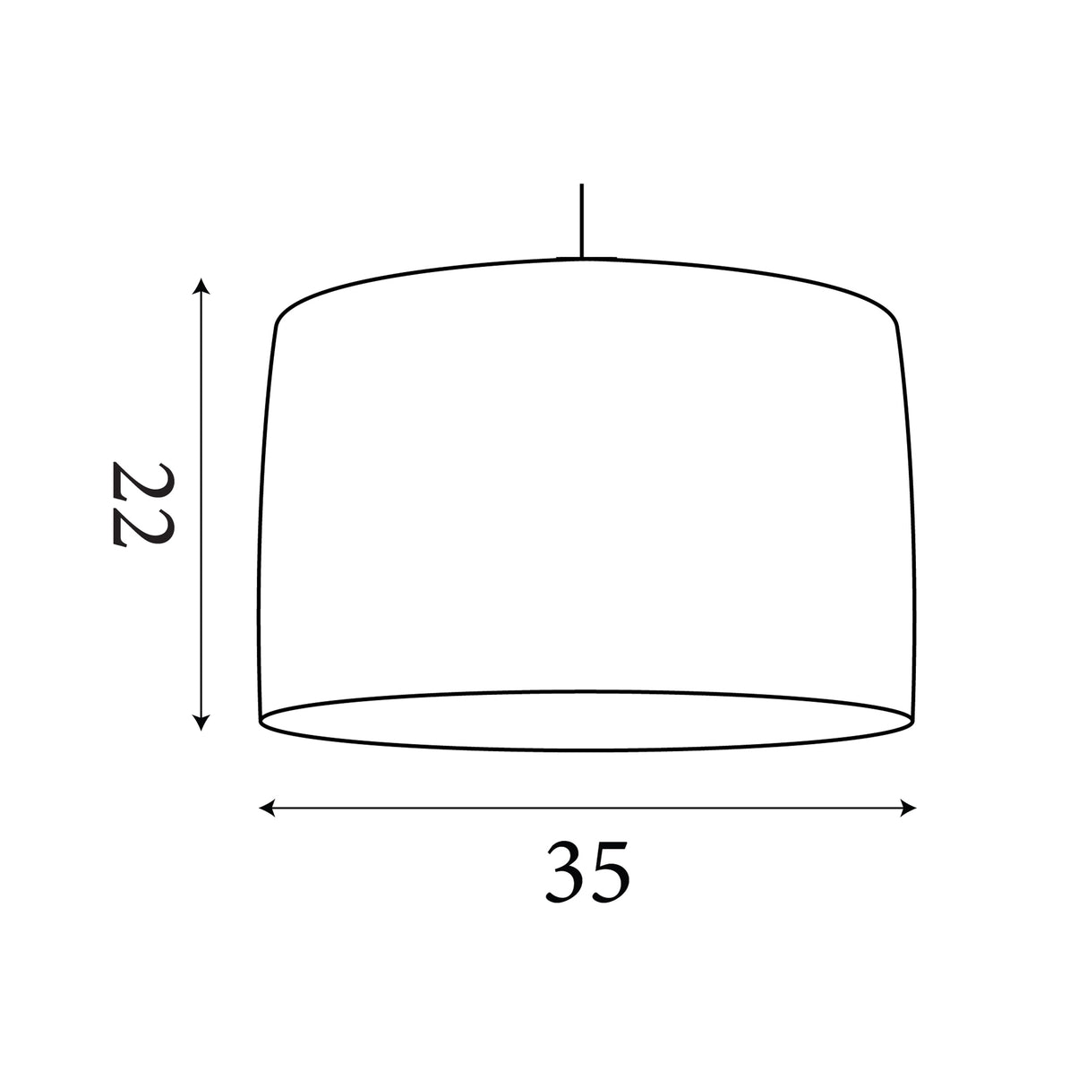 Searchlight Electric Raffia Drum Shade 35CM - Natural SO701870