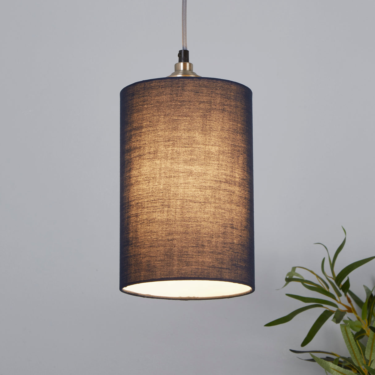 Searchlight Electric Clyde Cylinder Shade 16cm - Navy SO701902