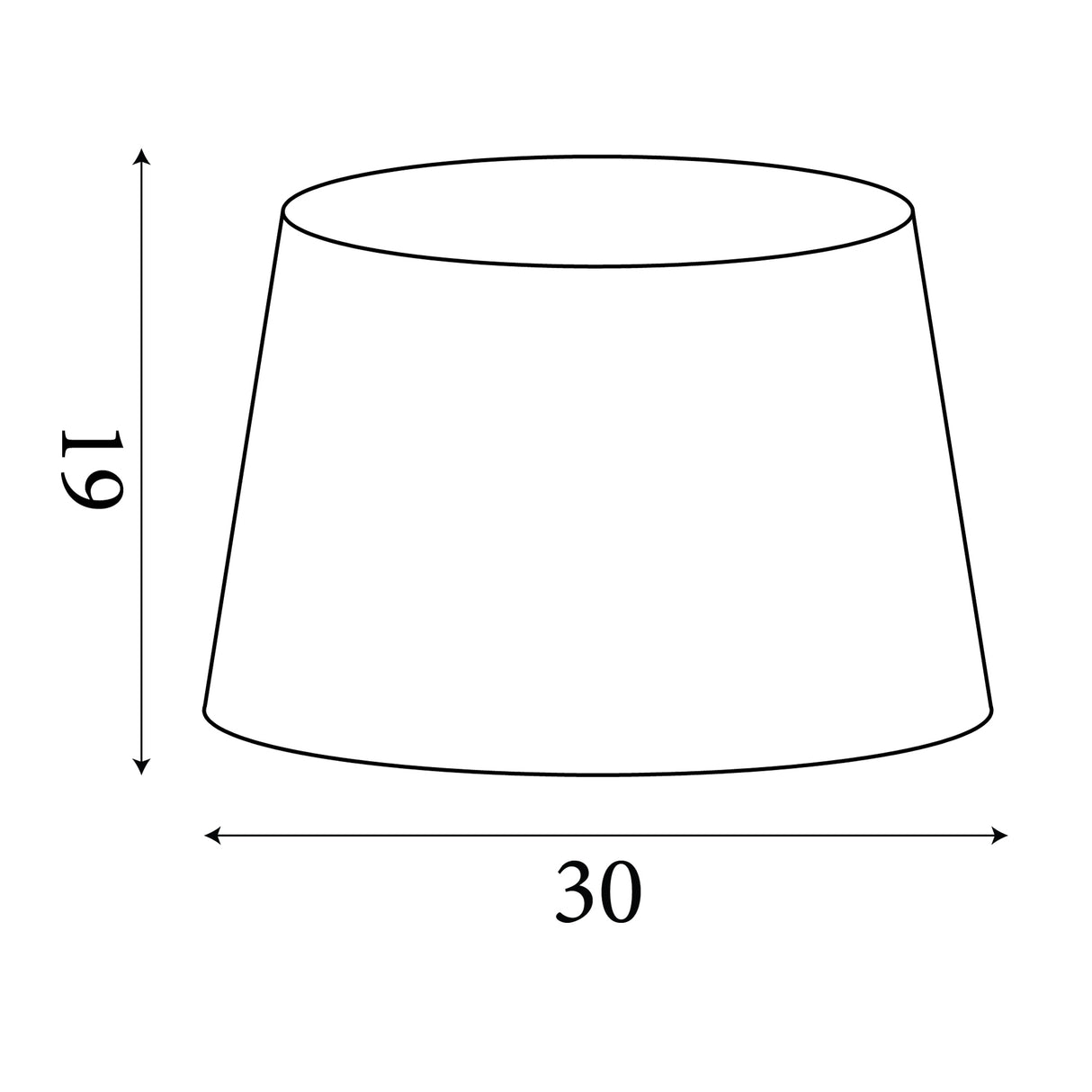 Searchlight Electric Clyde Tapered Shade 30cm - Charcoal SO701916
