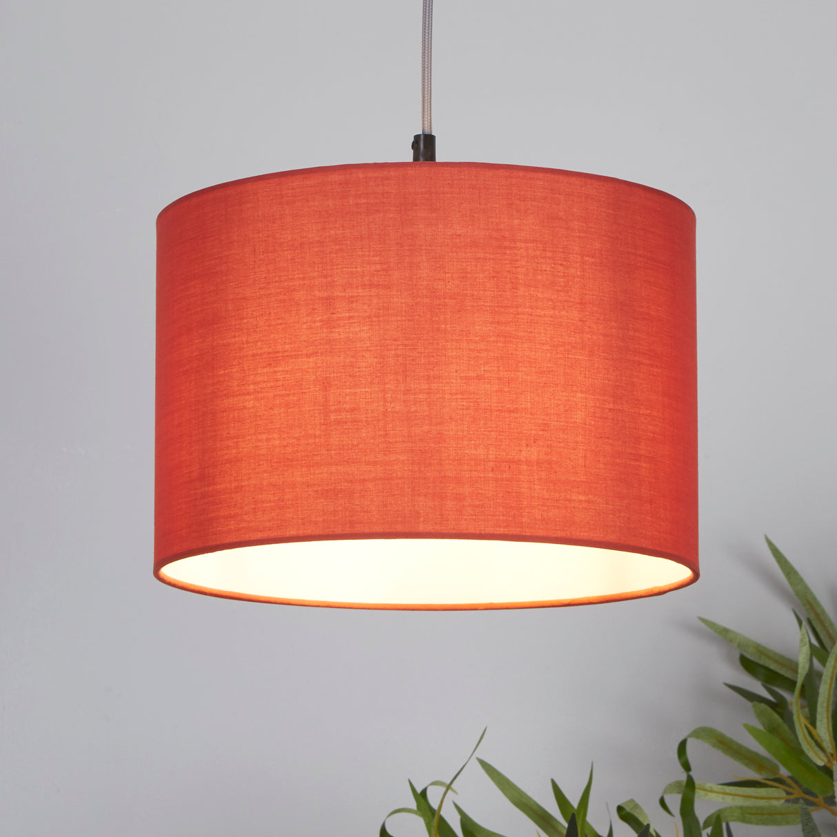 Searchlight Electric Clyde Drum Shade 30cm - Terracotta SO701918