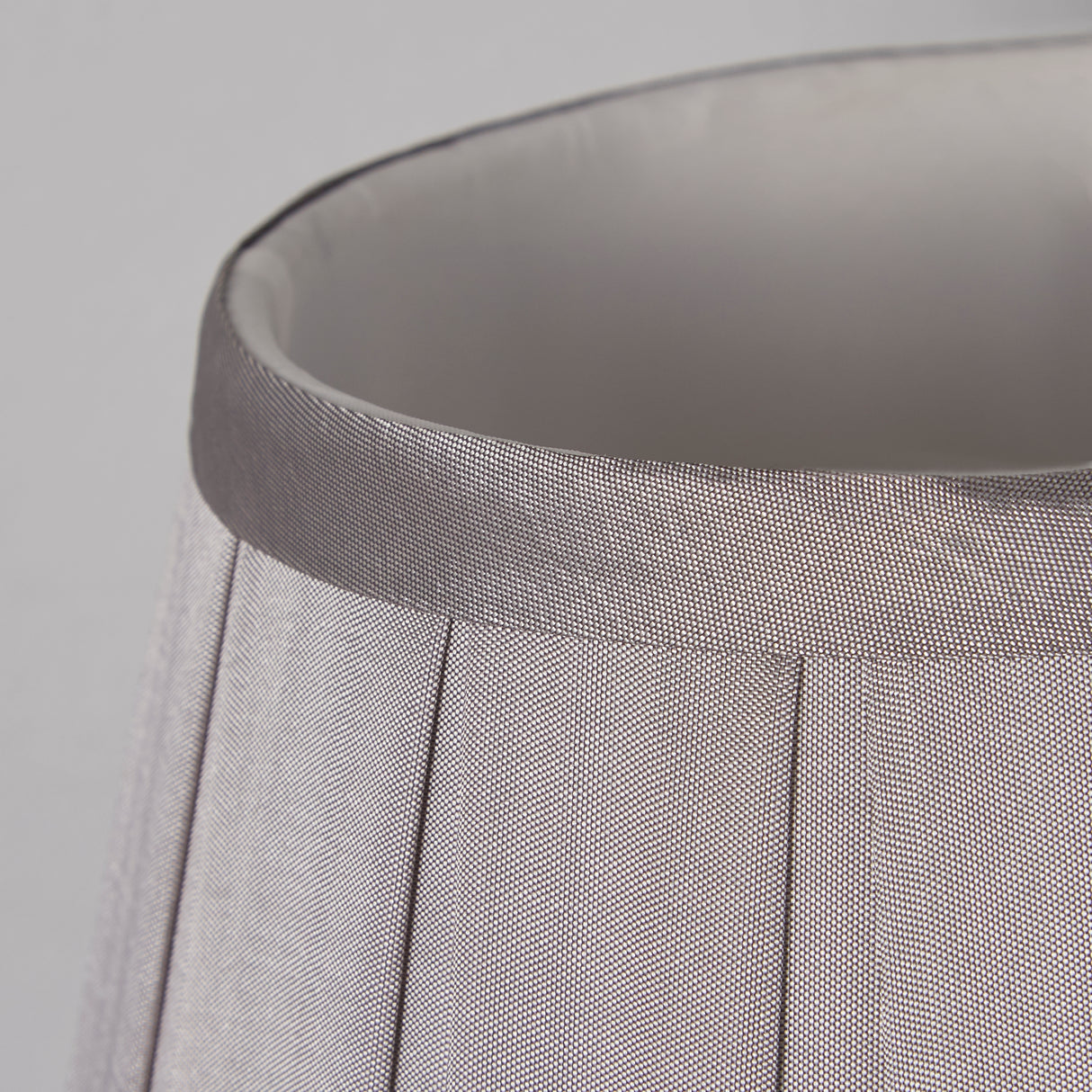 Searchlight Electric Raye Taper Pleat Silk Shade 20Cm Silver SO701930