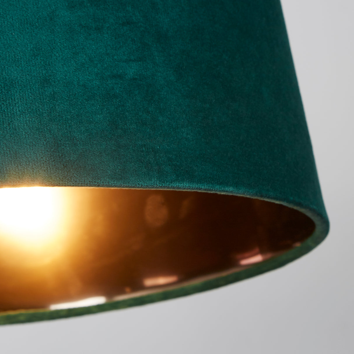 Searchlight Electric Velvet Drum Shade 30Cm Emerald SO701940