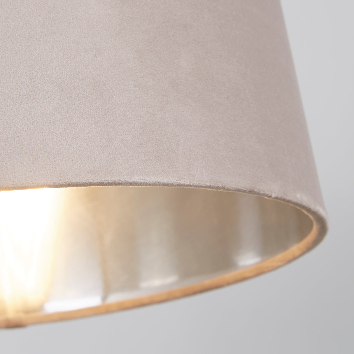 Searchlight Electric Velvet Drum Shade 30Cm Mink SO701941