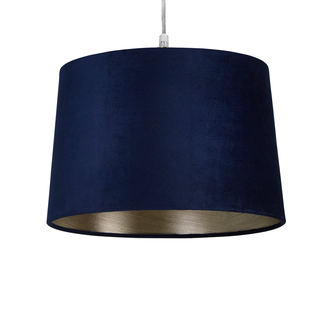 Searchlight Electric Velvet Drum Shade 30Cm Navy SO701942
