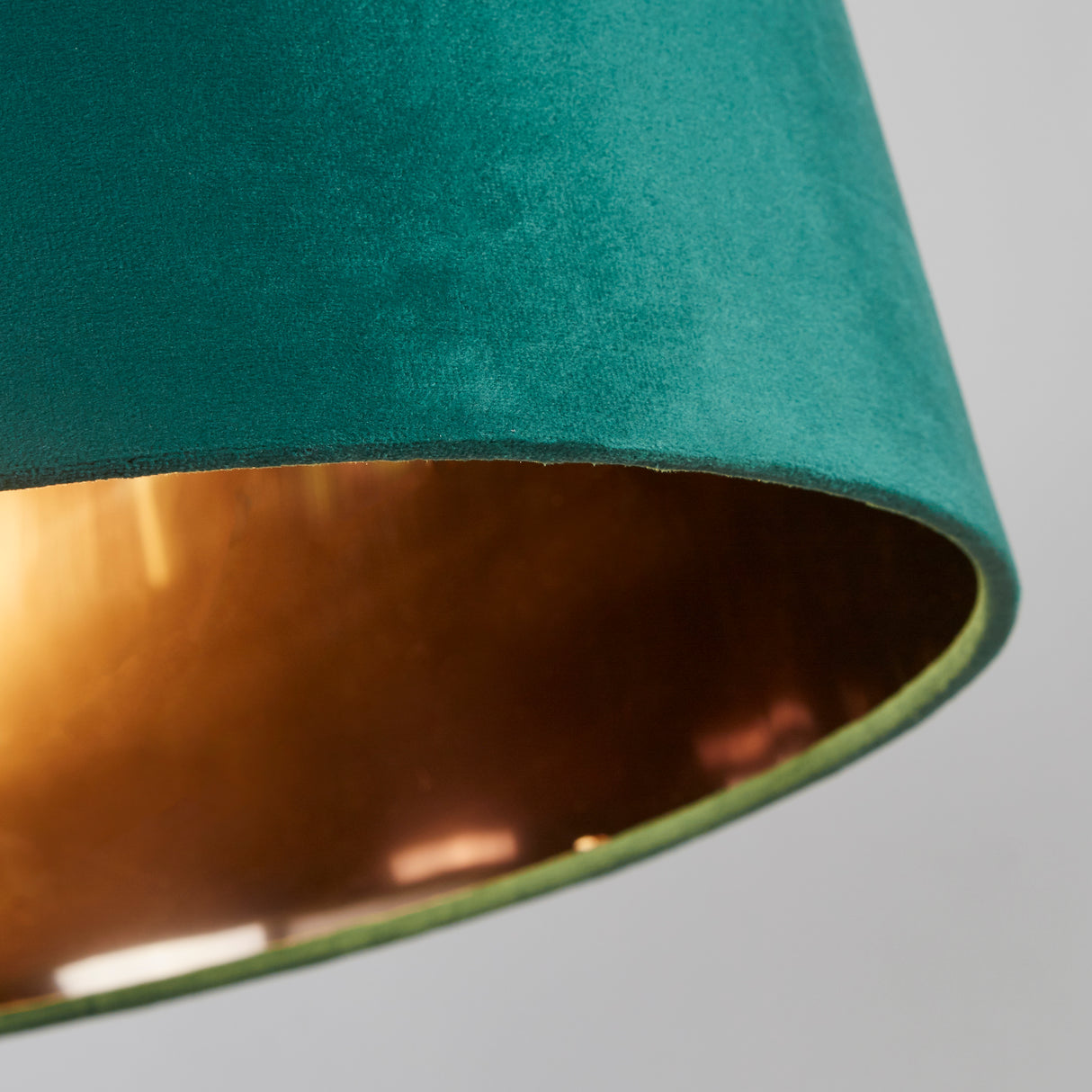 Searchlight Electric VELVET DRUM SHADE 40CM EMERALD SO701945
